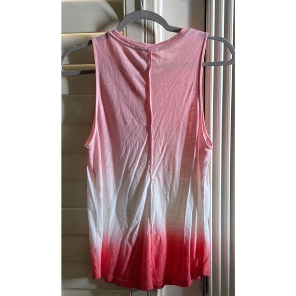 Splendid Size XS Pink White Ombre Tie Dye Tank Top Blouse Nordstrom - Picture 3 of 5